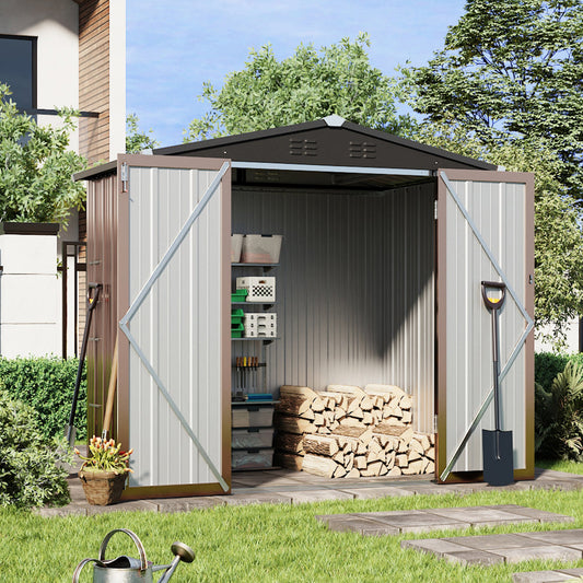 7x4ft Garden Storage Mrtalo Classic Lockable Tool and Bike Shed